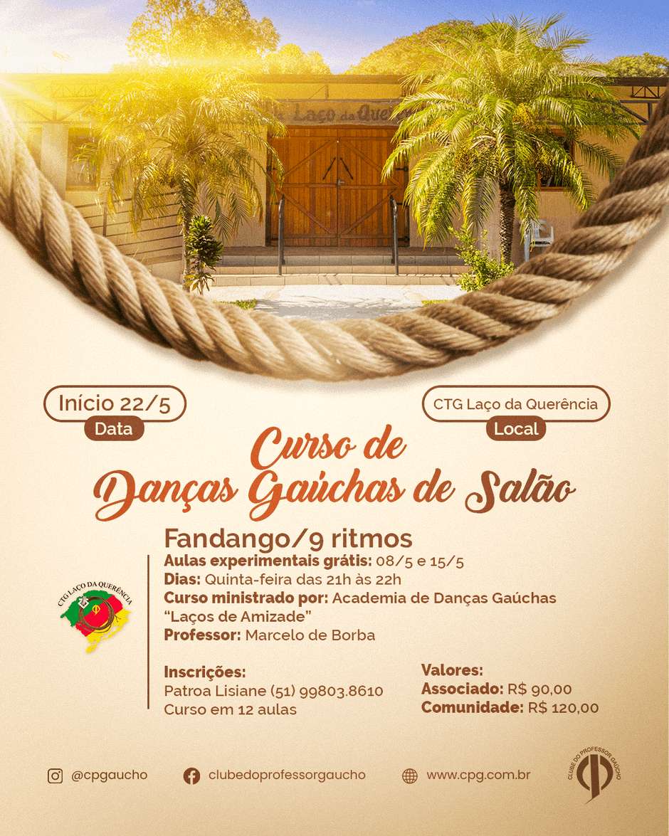 Curso de Danças Gaúchas de Salão